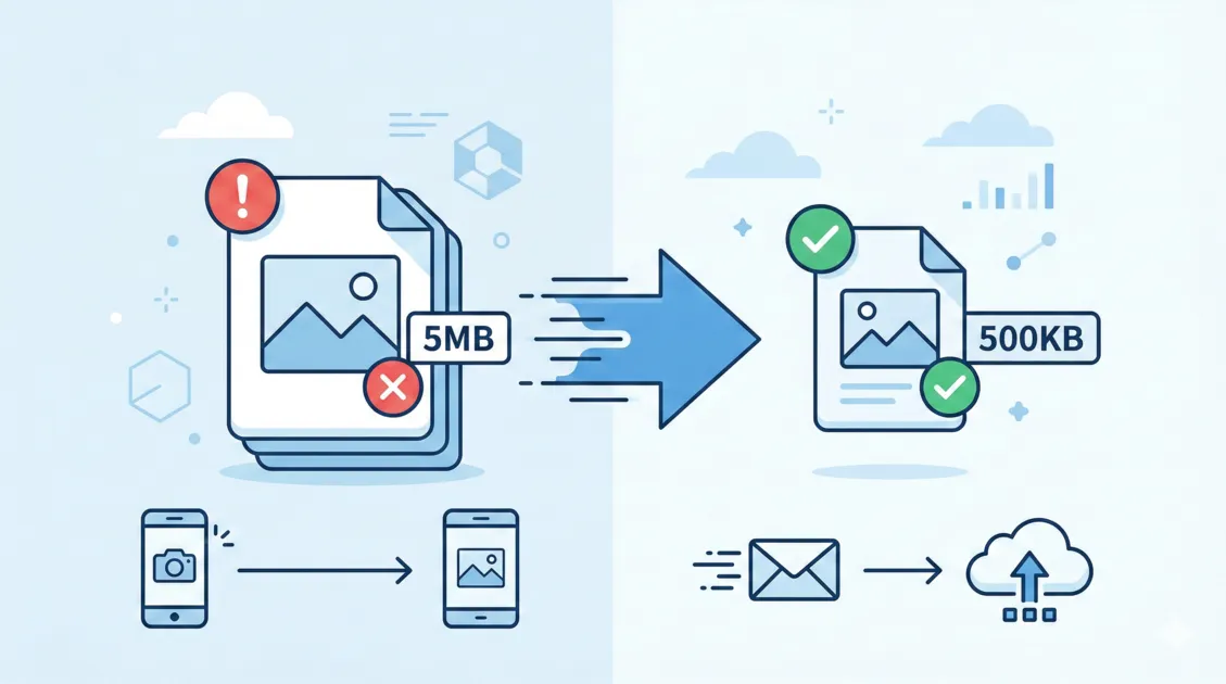 【2026年版】画像圧縮の方法5選|無料で高画質のまま軽くするコツ